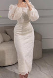 White Lace Elegant Dress