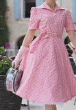 Light Pink Floret Elegant Dress