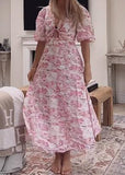 Pink Print Fresh Dress