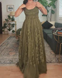 Green Halter Elegant Dress