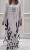 White Printed Long Dress