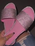 Multicolor Sparkling Slippers