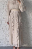 Ice Cream Pleated Chiffon Dress