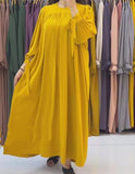 Yellow Loose Long Dress