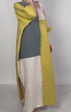 Three-color Patchwork Loose Long Dress