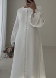 Pure White Gown Long Dress