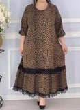 Leopard-Print Loose Dress