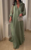 Light Green Design Sense Chiffon Dress