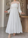 Pure White Elegant Maxi Dress