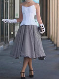 Strapless Elegant Midi Dress