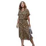 Leopard Maxi Kaftan Dress